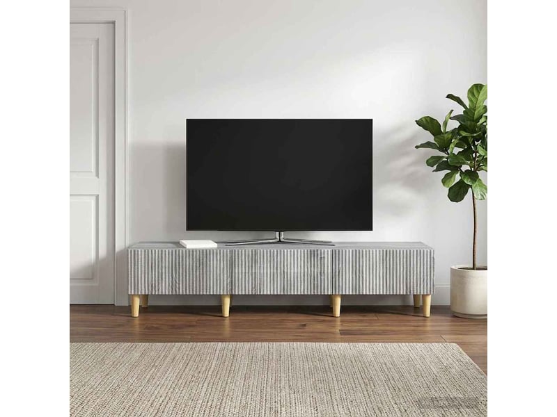  Meuble tv - banc tv - meuble de rangement sonoma gris 147 x 34,5 x 30 cm bois d'ingénierie  - Conforama B