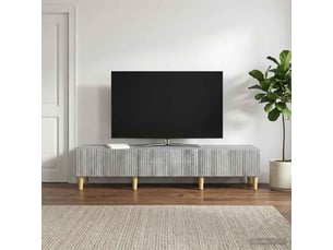 Meuble tv coloris gris 147 cm <strong></strong>  <strong></strong>