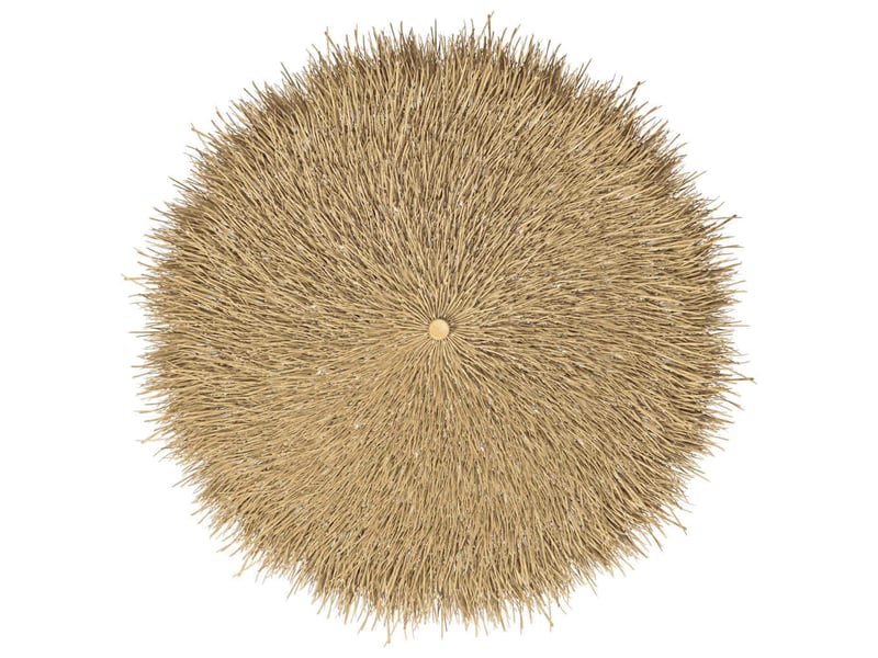  Parasol en bambou avec toit en feuille de bananier 210 cm  - Conforama D