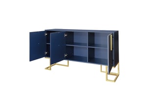 Buffet 3 porte(s) 0 tiroir(s) <strong>BEAUNIV</strong> <strong></strong> - 138 cm coloris bleu