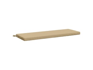 Coussin de banc, coussin d'assise, coussin de canapé soest 100 % polyester beige 100 x 40 x 5 cm cf52993