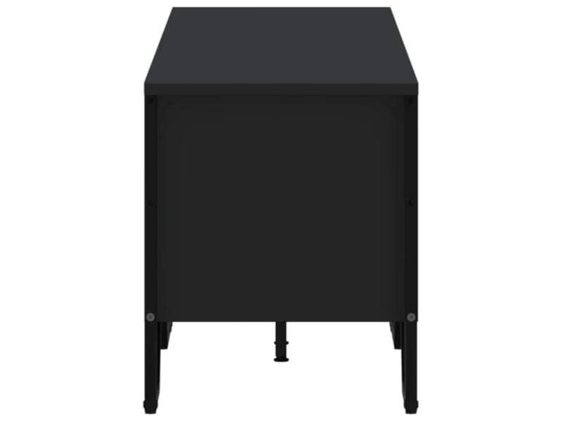  Meuble tv - banc tv - meuble de rangement noir 180x34x41 cm bois d'ingénierie  - Conforama E