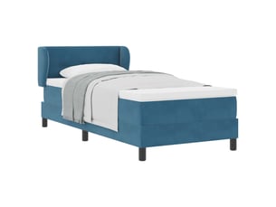 Lit simple 90x190 cm <strong></strong>  <strong></strong> coloris bleu