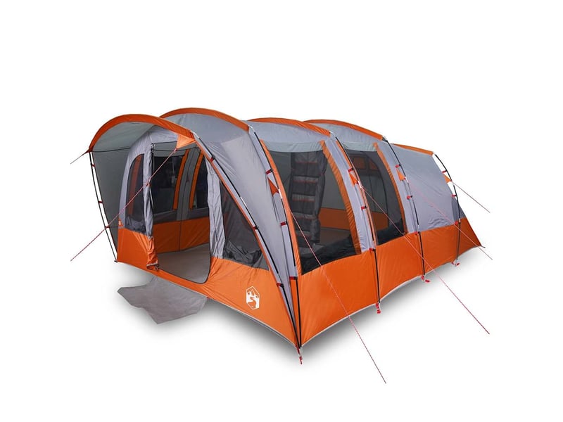  Tente de camping, tente familiale tunnel 8 personnes gris imperméable  - Conforama A