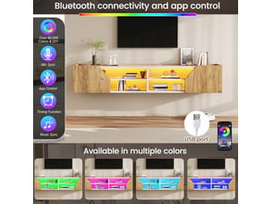Meuble tv coloris bicolore 180 cm   