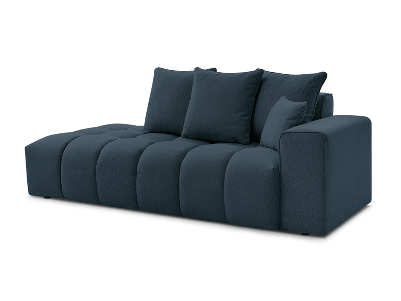  Bobochic canapé droit fixe mont-blanc tissu chiné bleu foncé  accoudoir droit MONT-BLANC - Conforama A