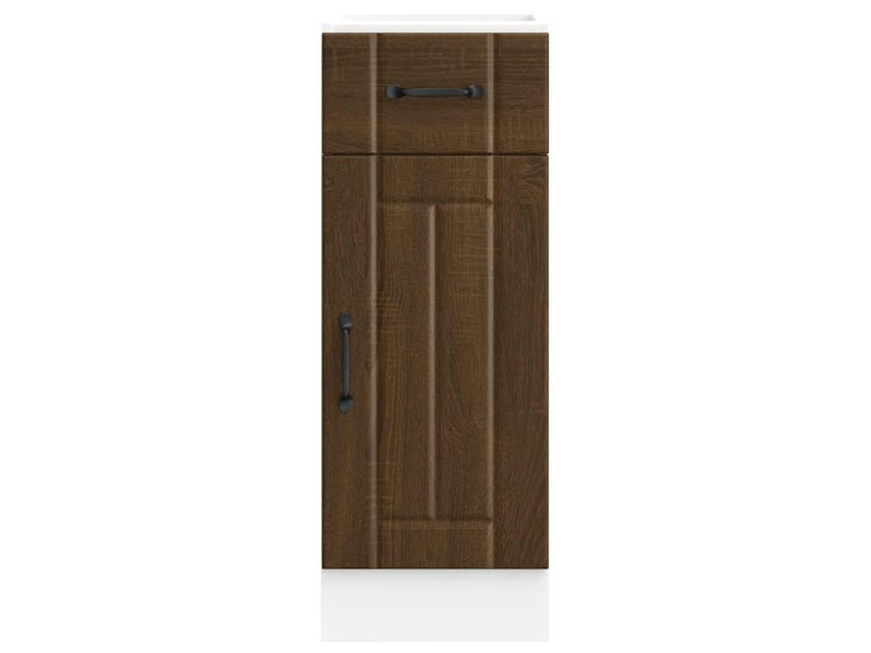 Meuble de rangement, armoire de cuisine lucca chêne marron bois ingénierie shl5769 - Conforama E