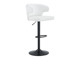 tabouret de bar assise réglable en hauteur <strong>HAUSS SPOLE</strong> - blanc hauteur d'assise 61.5 cm vendu Par paire