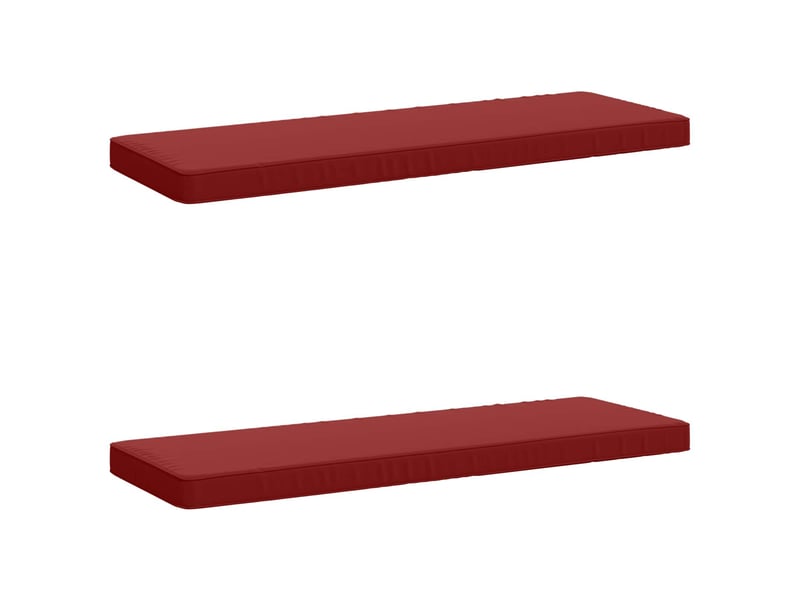  Lot de 2 coussins de banc, coussins d'assise vught 100 % polyester bordeaux cf57908  - Conforama B