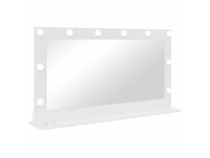 Miroir rectangulaire à fixer coloris blanc <strong></strong>  <strong></strong> - 100 cm x 55 cm