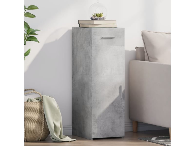 Buffet - bahut - meuble de rangement gris béton 30x42,5x93 cm bois d'ingénierie  - Conforama B