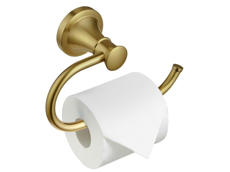  Porte papier toilette mural rond, support porte rouleau papier toilette en acier inoxydable  - Conforama A