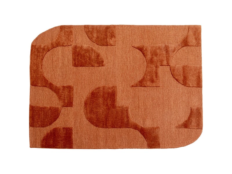  tapis flow 240x170cm orange  - Conforama A