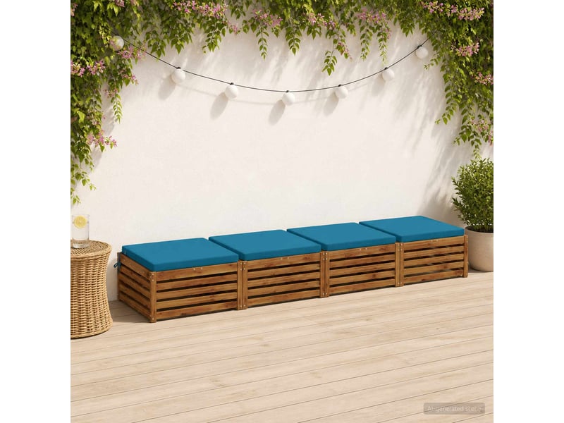  Lot de 4 coussins de siège, coussins d'assise soest 100 % polyester cf60143  - Conforama B