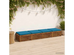 Lot de 4 coussins de siège, coussins d'assise soest 100 % polyester cf60143
