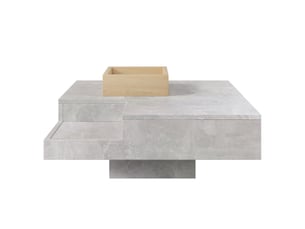 Table basse rectangulaire coloris gris <strong></strong> <strong></strong>