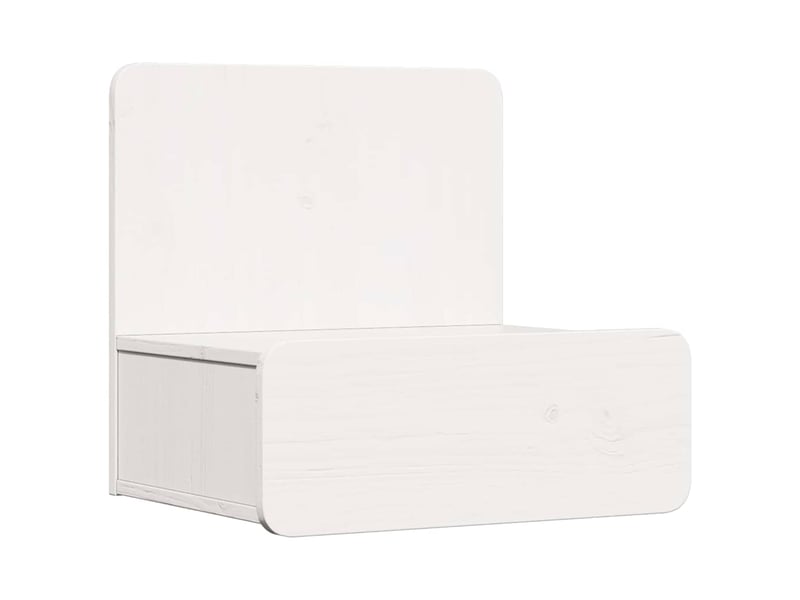  Table de chevet - cabinet de chevet - table de nuit 2 pc blanc 44 x 32,5 x 40 cm bois massif en pin  - Conforama D