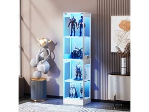 Vitrine coloris blanc  <strong>WISHDOR</strong> <strong></strong> - x