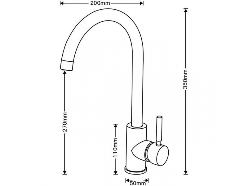  Robinet de salle de bain, mitigeur lavabo pivotant à 360°, mitigeur à bec haut, petit robinet de cuisine, or brossé  - Conforama E