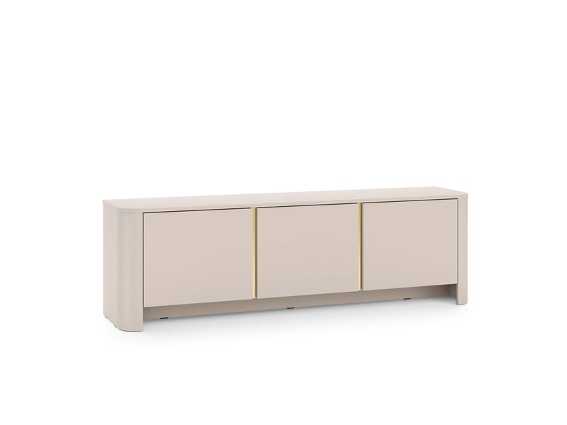 Meuble tv savio 3 portes - beige SAVIO - Conforama D