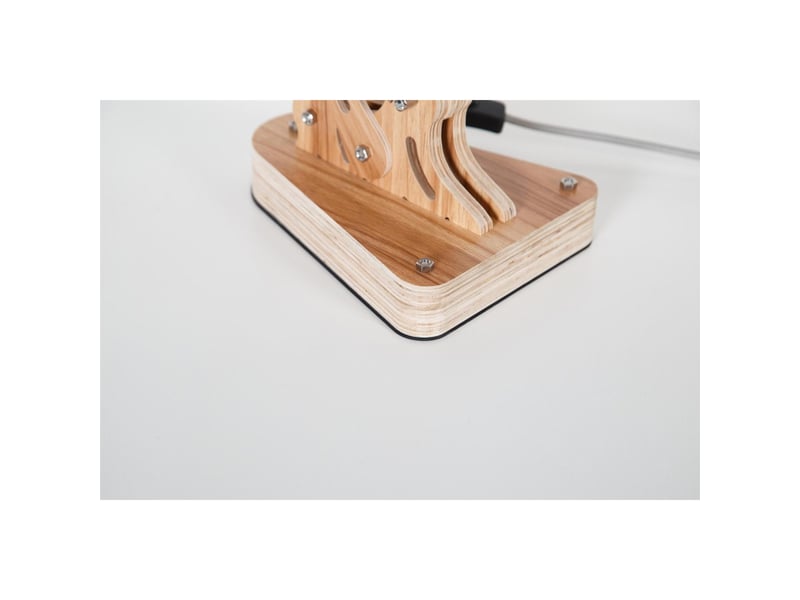  Lampe de bureau articulée merop 55cm naturel  - Conforama C