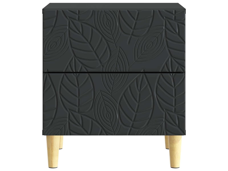  Table de chevet - cabinet de chevet - table de nuit noir 43 x 34,5 x 48 cm bois d'ingénierie  - Conforama C
