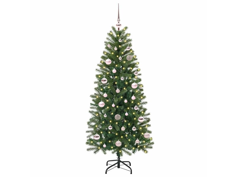 Sapin de noël artificiel, arbre de noël vert 150 cm pe et pvc shl2942 - Conforama A