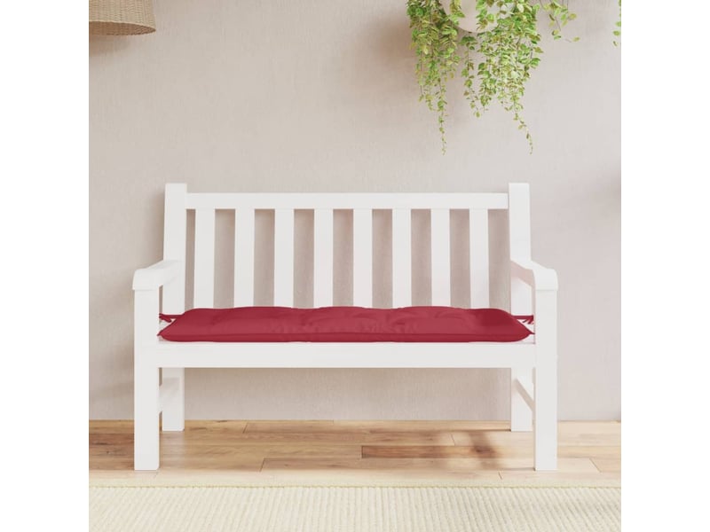  Coussin de banc de jardin, coussin d'assise rouge bordeaux 120x50x7 cm cf52811  - Conforama C