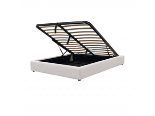 Lit coffre 90x190 cm Sampur C02-LTC73 90/190 3DBL coloris blanc