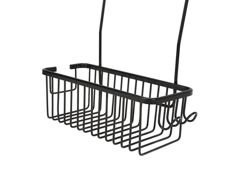 Étagère de rangement pour toilettes, panier de rangement en aluminium grande capacité, organiseur de salle de bain  - Conforama E