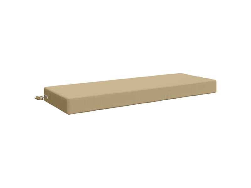  Coussin d'assise, coussin pour chaisecanapé soest 100 % polyester beige 120 x 40 x 10 cm cf51381  - Conforama A