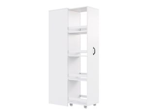 Bibliotheque coloris blanc 5 étagère(s) <strong>KORFEE</strong> <strong></strong> - 23.9 cm x 40 cm