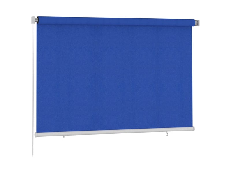  Store enrouleur, store roulant d'extérieur 225 (l) x 140 (h) cm bleu hdpe cf47382  - Conforama A