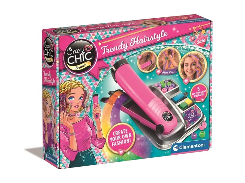  Coffret coiffure clementoni 18773 crazy chic - mèches folles 8005125187737 - Conforama A