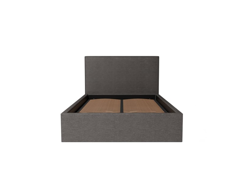  Lit coffre 140x190cm - anthracite - collection emma - morphea  - Conforama E