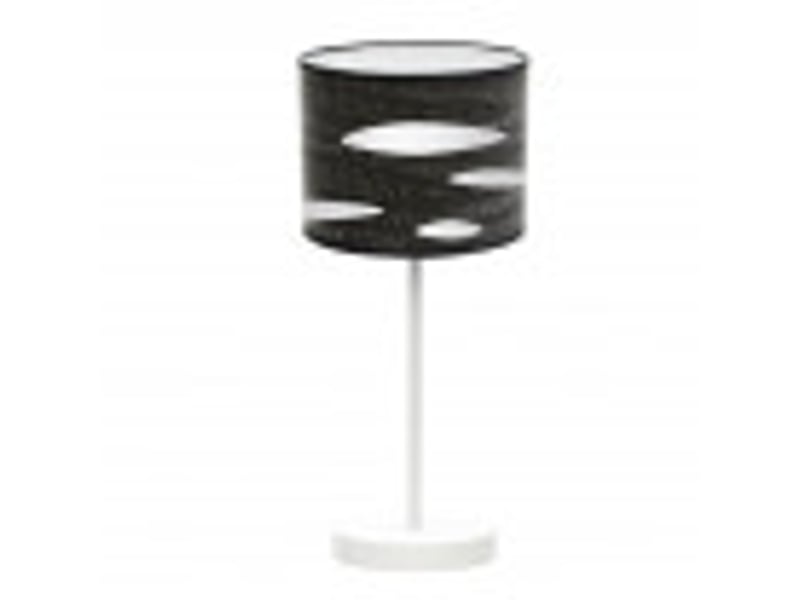  Lampe à poser fabrilamp odra e14 coloris blancbois noir 42 x 17 x 17 cm 177171009 - Conforama B