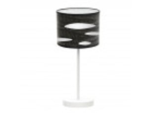 Lampe à poser fabrilamp odra e14 coloris blancbois noir 42 x 17 x 17 cm