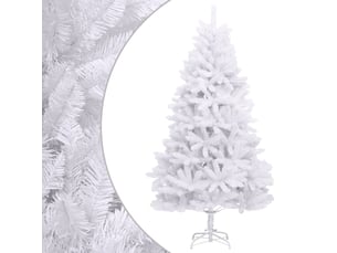 Sapin de noël - arbre de noël artificiel à charnières avec support blanc 300 cm