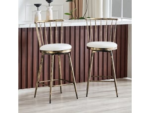 tabouret de bar <strong>HAUSS SPOLE</strong> - bicolore hauteur d'assise 59 cm vendu Par paire