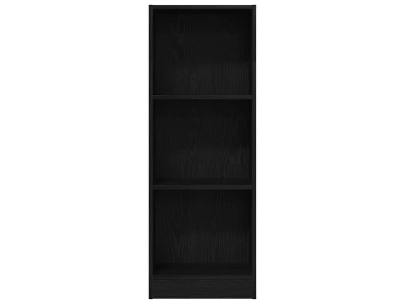  Bibliothèque, meuble de rangement salon en chêne noir 40 x 24 x 109 cm bois d'ingénierie  - Conforama D