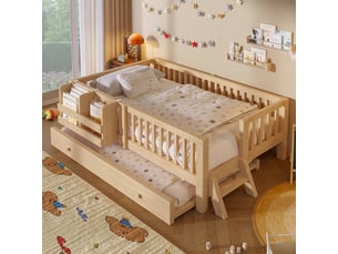 Lit gigogne 90x200 cm OPULERANE TRADING LTD coloris naturel