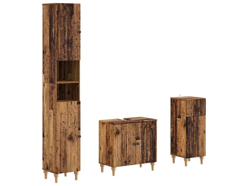  Ensemble de meuble de salle de bain 3 pièces alkmaar cf63287  - Conforama A