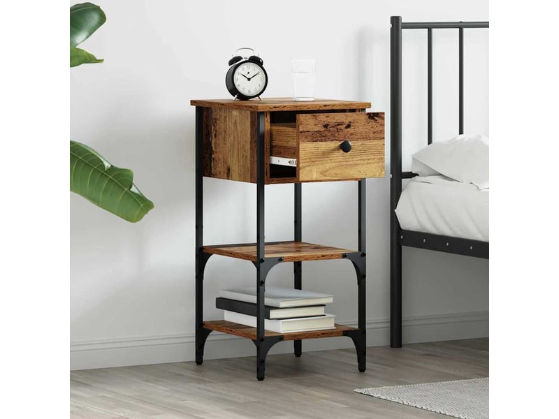  Table de chevet - cabinet de chevet - table de nuit marron 33,5 x 36 x 70 cm bois d’ingénierie  - Conforama C