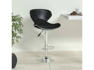 Tabouret de bar, chaise de bar noir similicuir shl74756