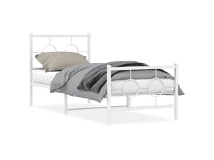 Lit simple 80x200 cm    coloris blanc