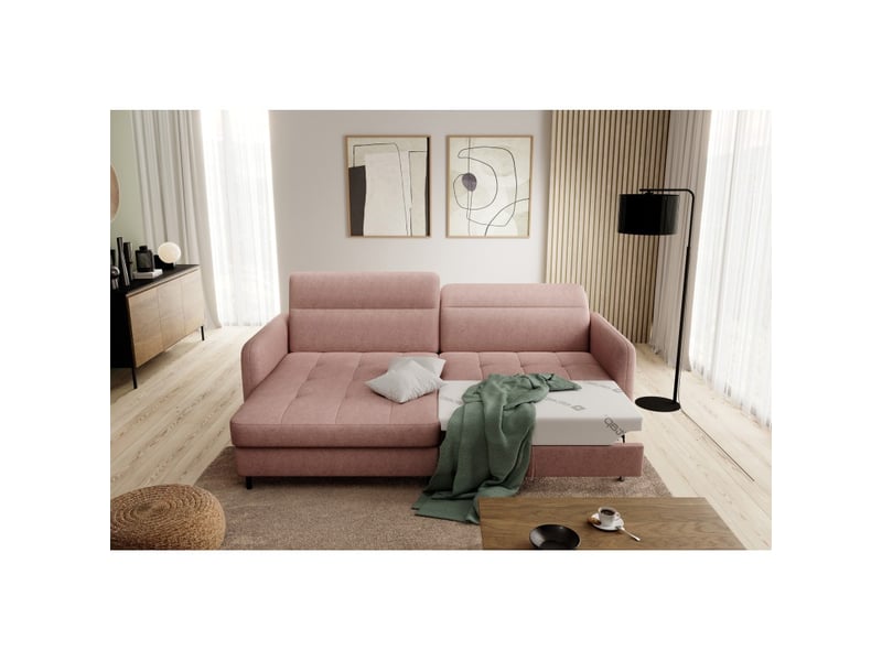  Canapé d'angle collection goumsi coloris saumon  - Conforama B