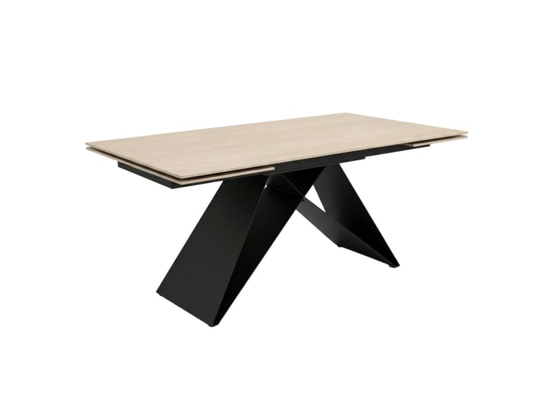 Table extensible 160-240 cm en céramique finition effet bois – lima - Conforama A