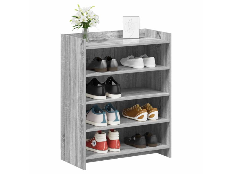  Meuble à chaussures, cabinet à chaussures sonoma gris 73,5x36x92 cm  - Conforama C