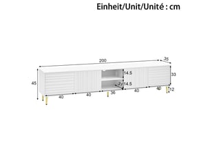 Meuble tv coloris blanc <strong></strong> <strong></strong>