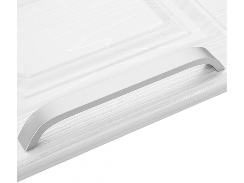  Lot de 10 tireurs modernes pour meubles de 192 mm, tireurs pour portes d'armoires avec vis, blancs  - Conforama B